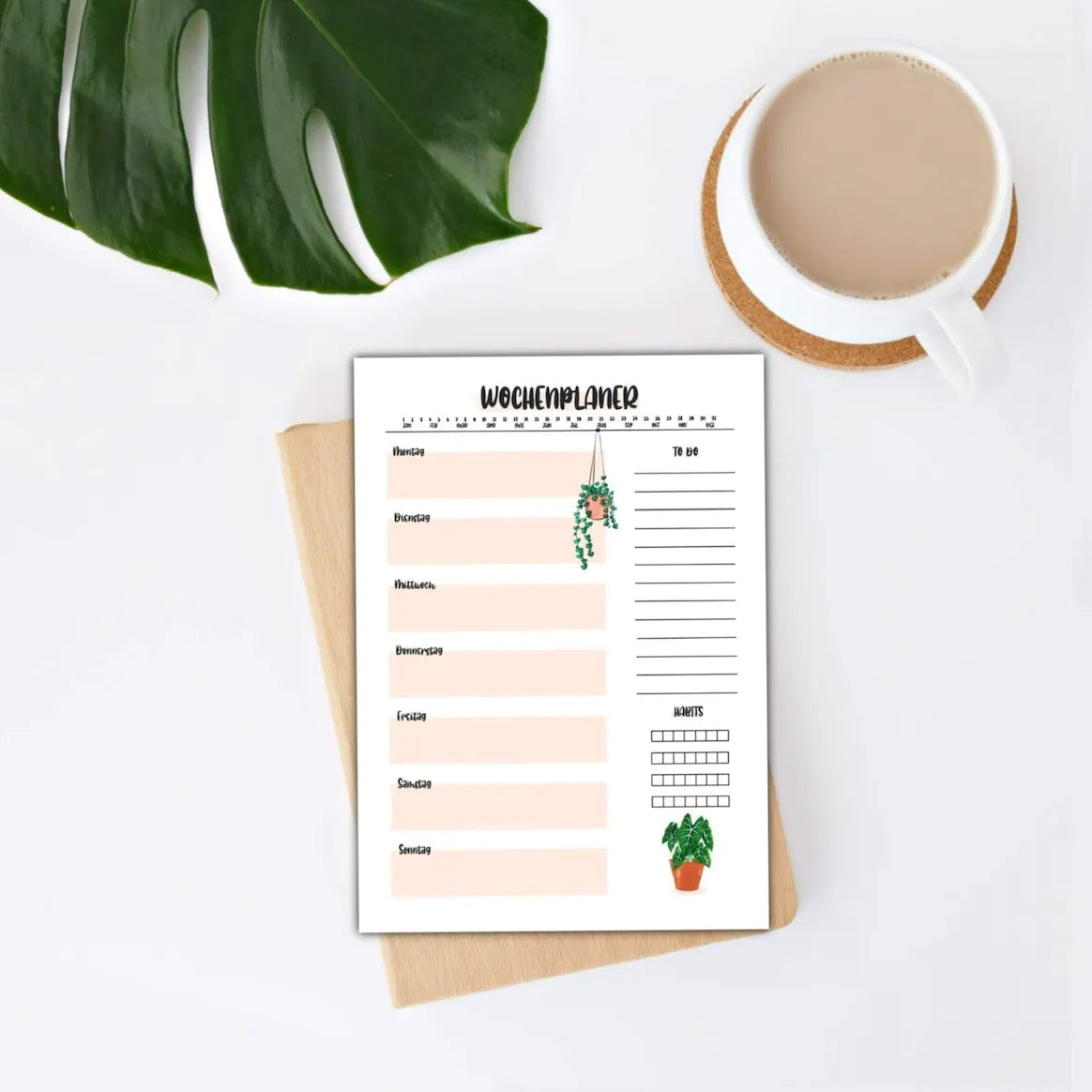 Wochenplaner Alocasia Frydek A5