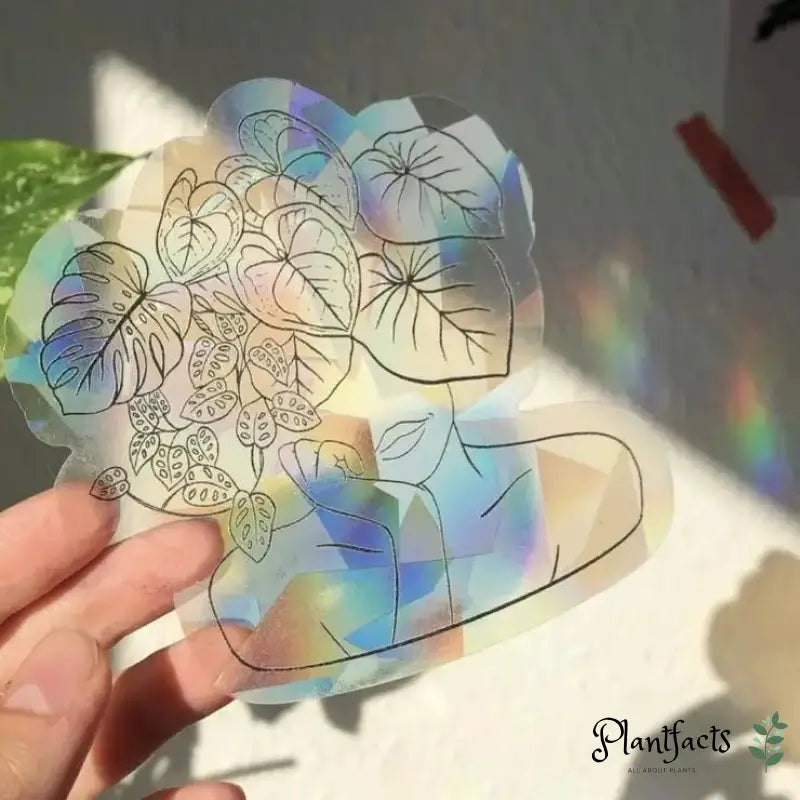 Sun Catcher Sticker - Plant Lady - Plantfacts