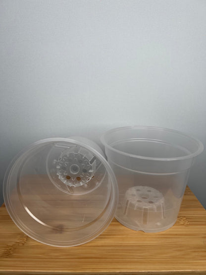 Plastikinnentopf transparent (5er Set)