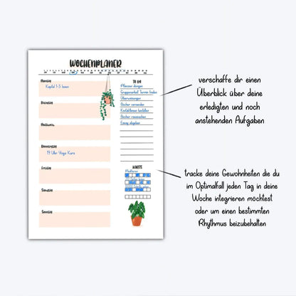 Wochenplaner Alocasia Frydek A5